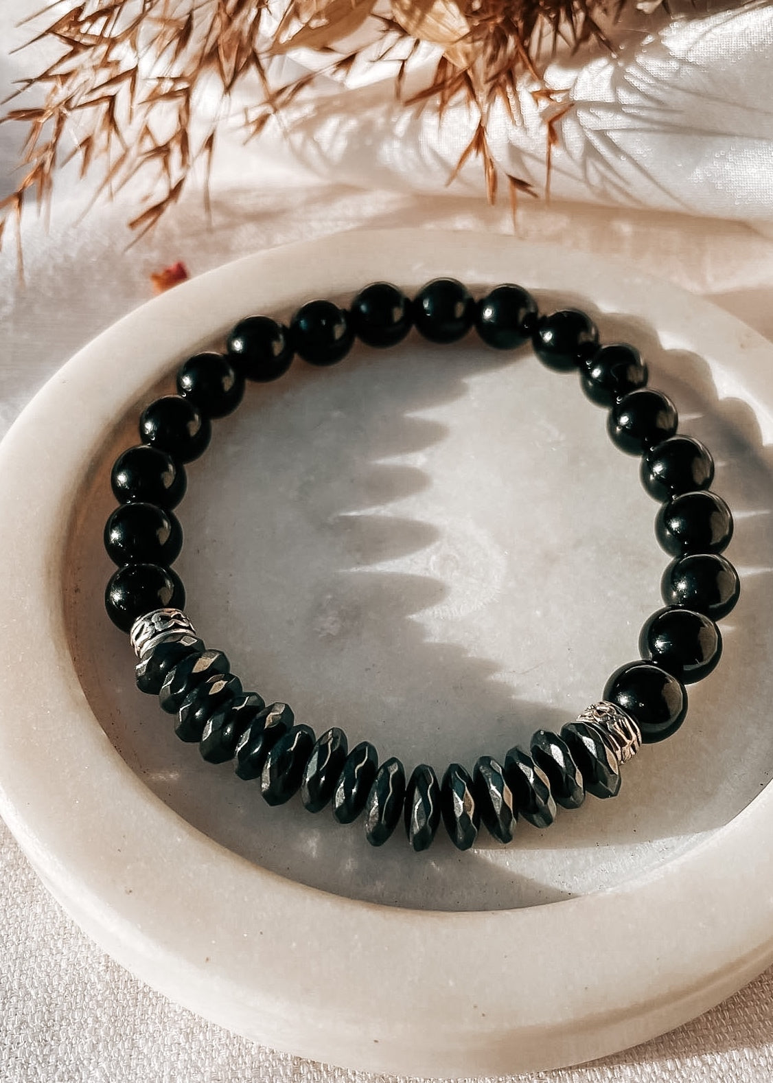 Vanguard Obsidian Hematite Bracelet