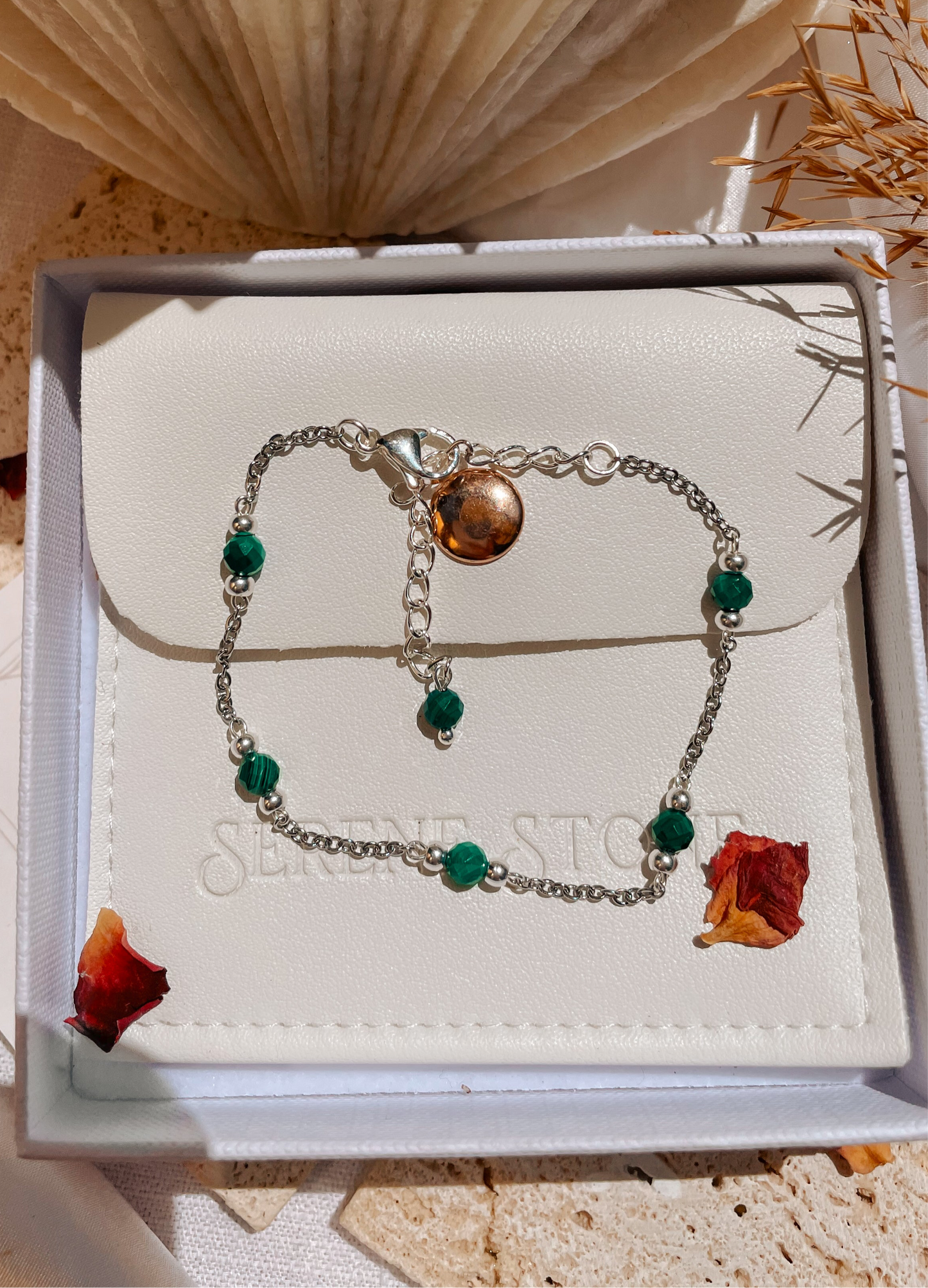 Liana Malachite Chain Bracelet