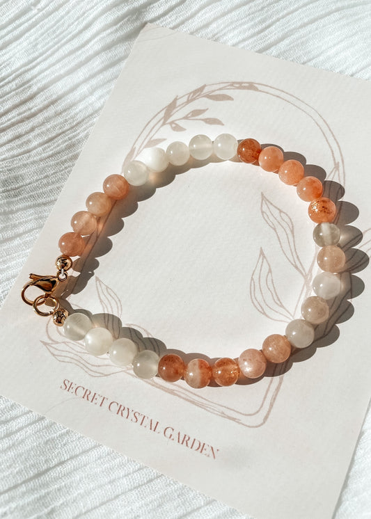 Sunstone & Moonstone Bracelet