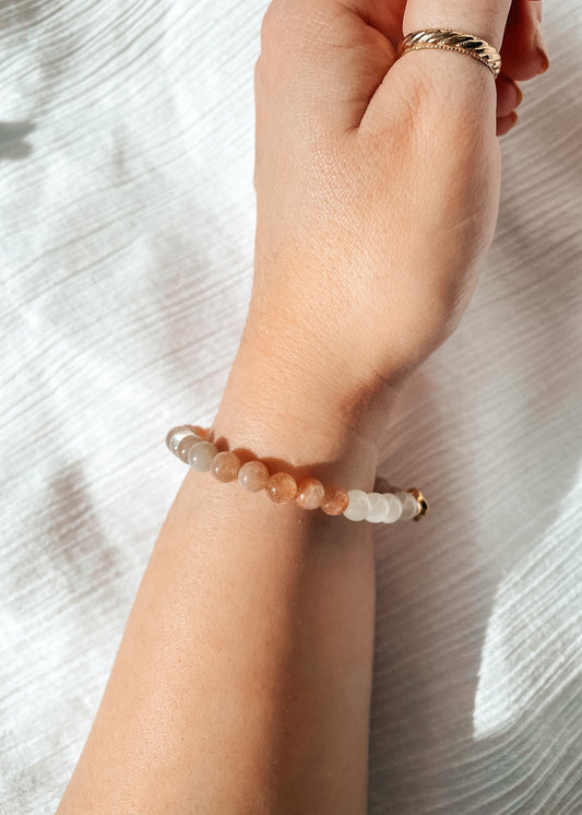 Sunstone & Moonstone Bracelet