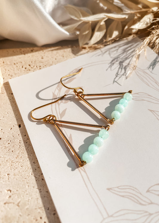 Chloe Blue Aragonite Earrings