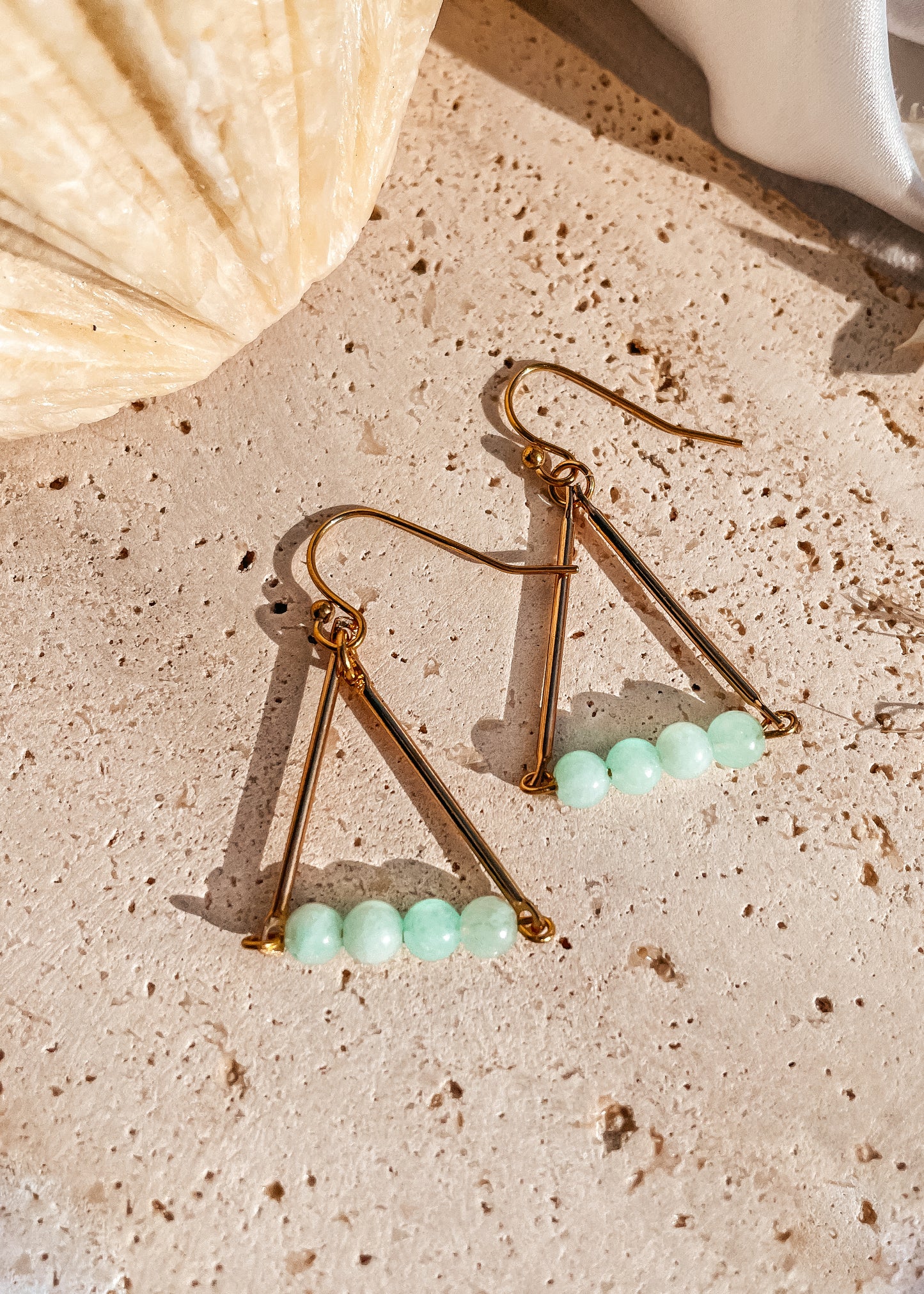 Chloe Blue Aragonite Earrings