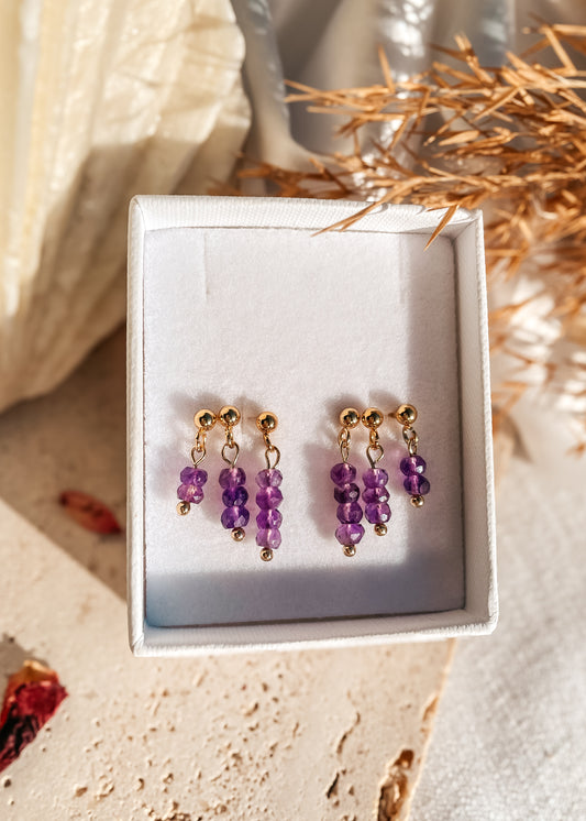 Amethyst Stacking Earrings