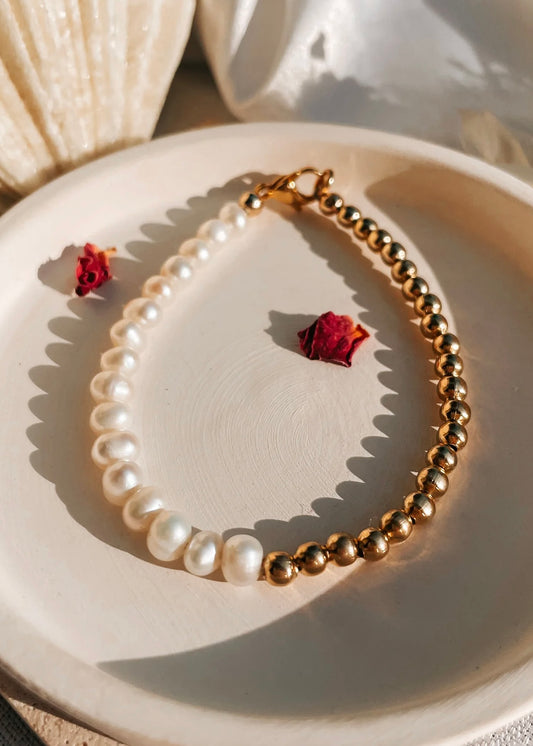 Pearl Gold Bracelet