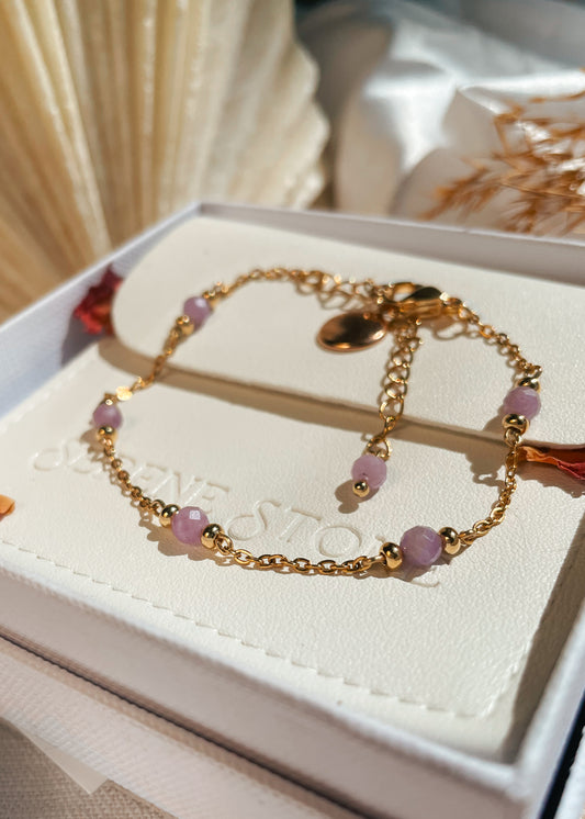 Liana Lepidolite Chain Bracelet