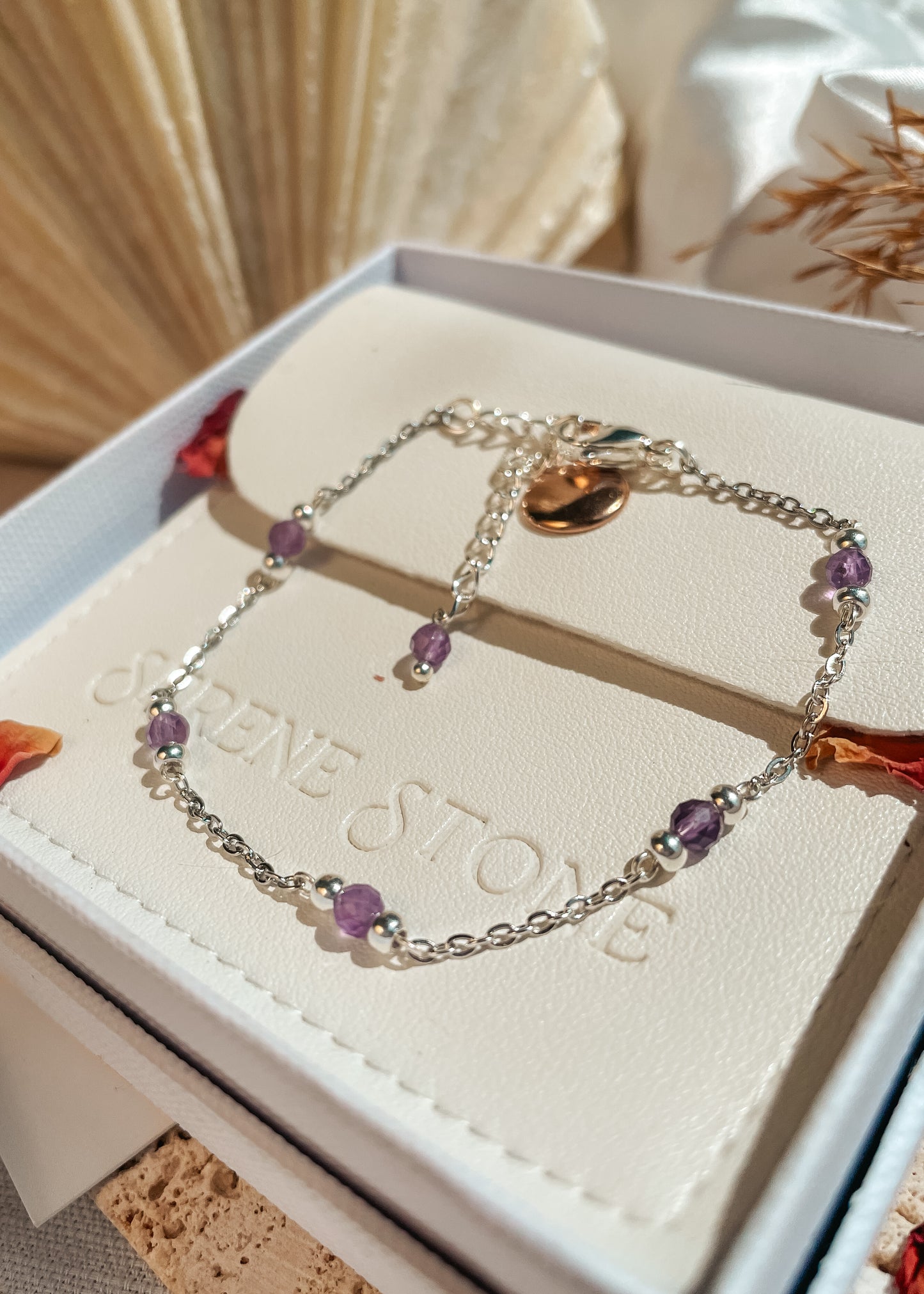 Liana Amethyst Chain Bracelet