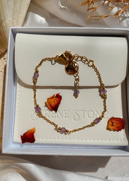 Liana Amethyst Chain Bracelet