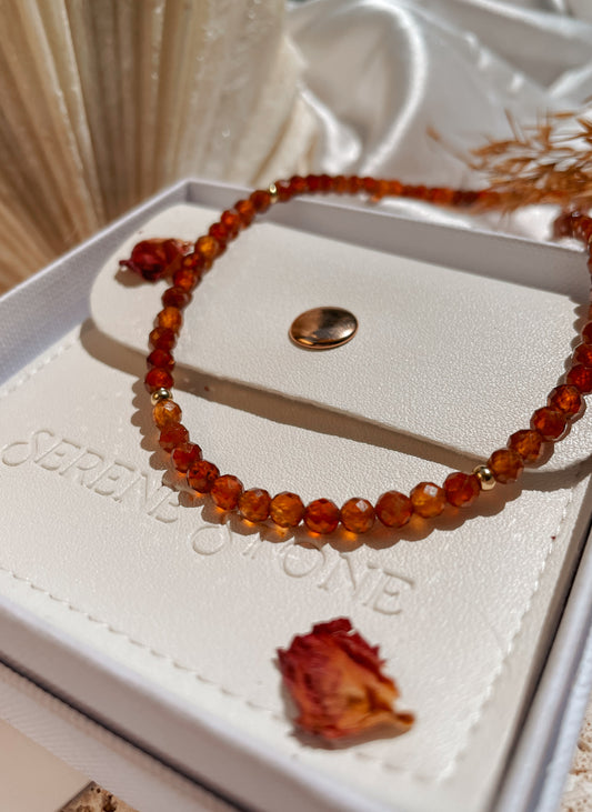 Rare Hessonite Garnet Necklace