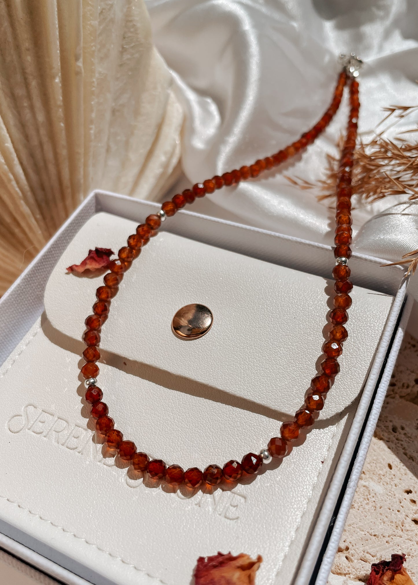 Rare Hessonite Garnet Necklace