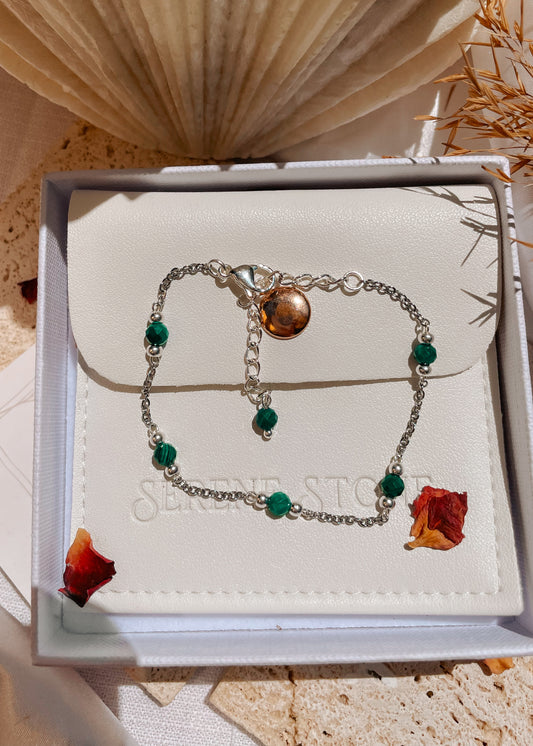 Liana Malachite Chain Bracelet