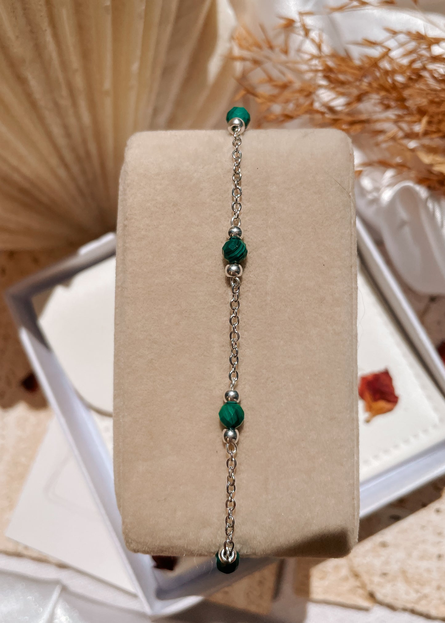 Liana Malachite Chain Bracelet