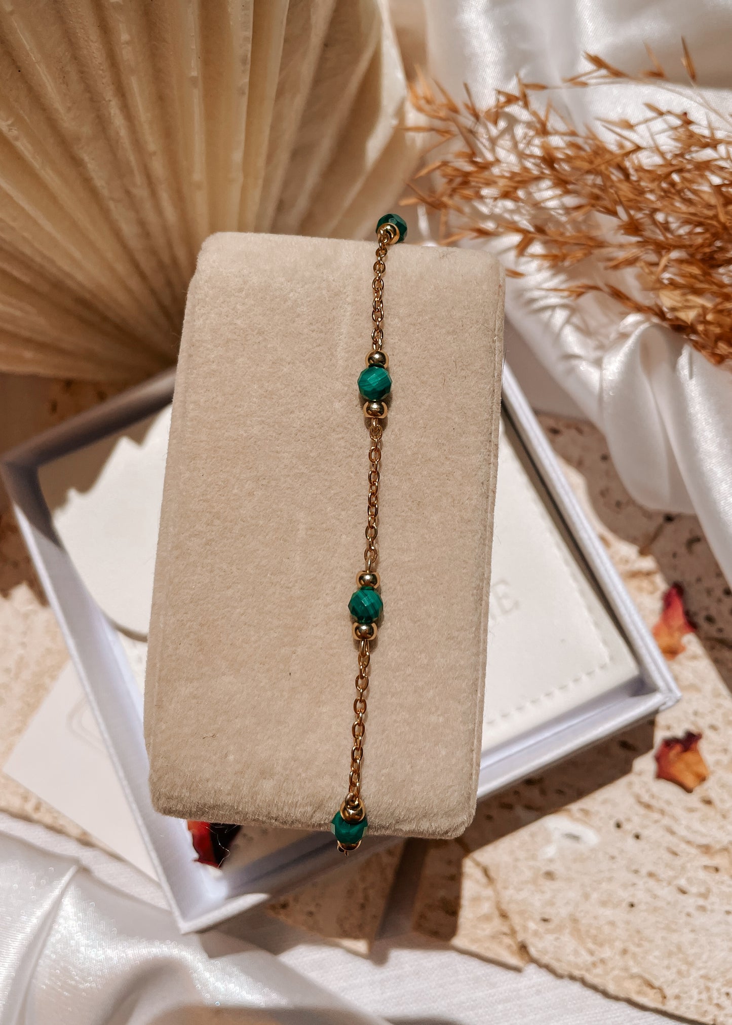 Liana Malachite Chain Bracelet