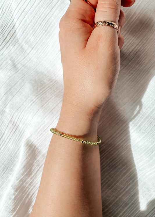 Peridot Dainty Bracelet