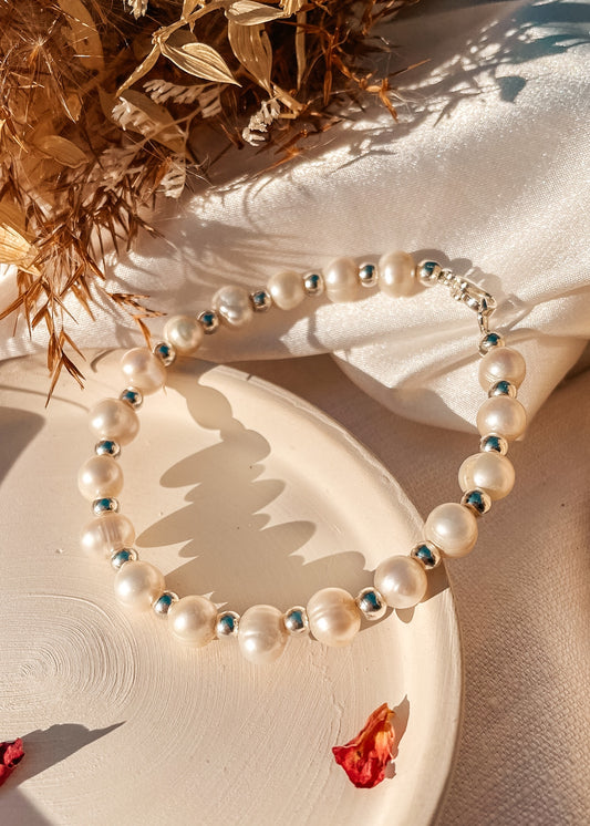 Victoria Pearl Gold/Silver Bracelet