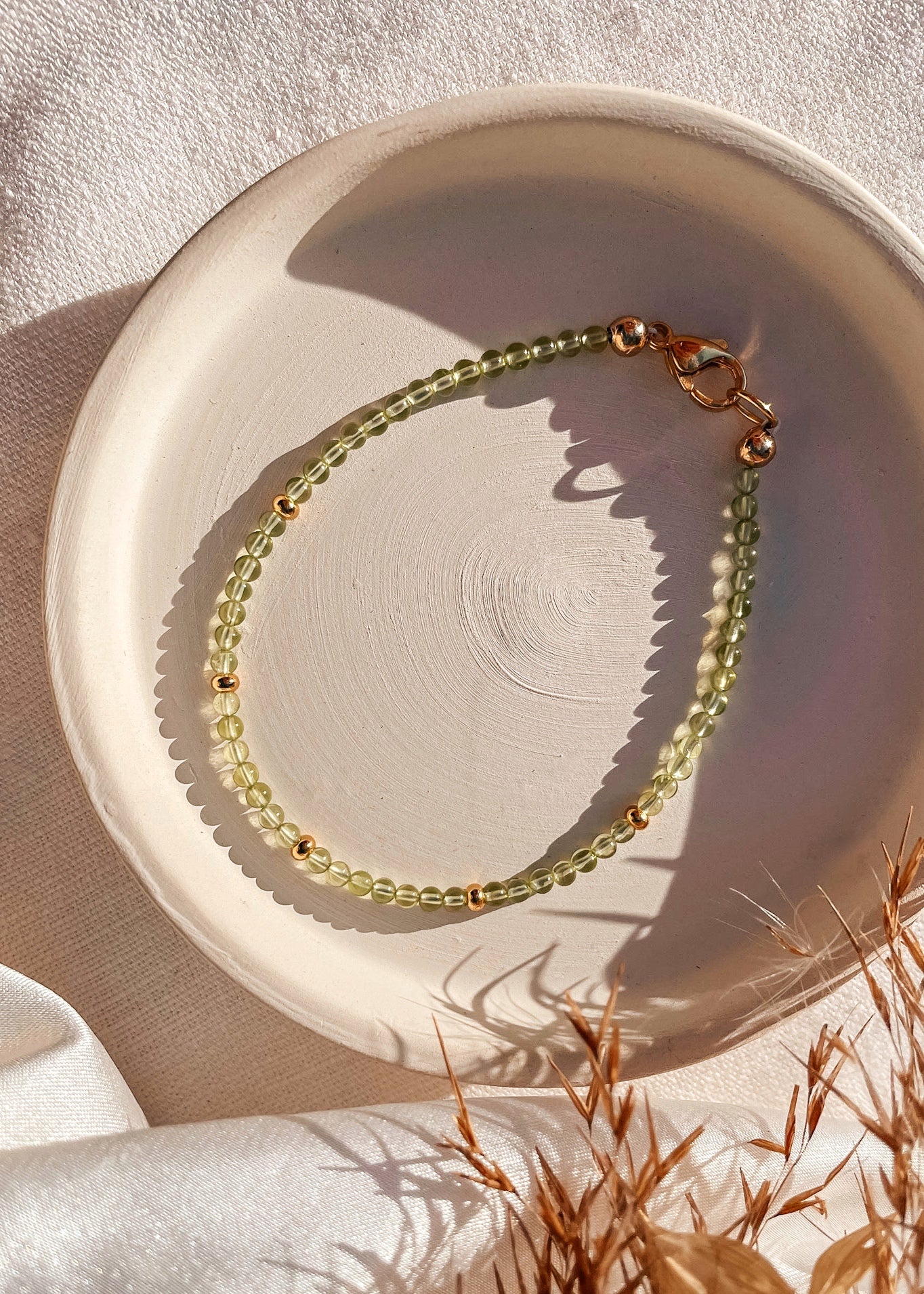 Peridot Dainty Bracelet