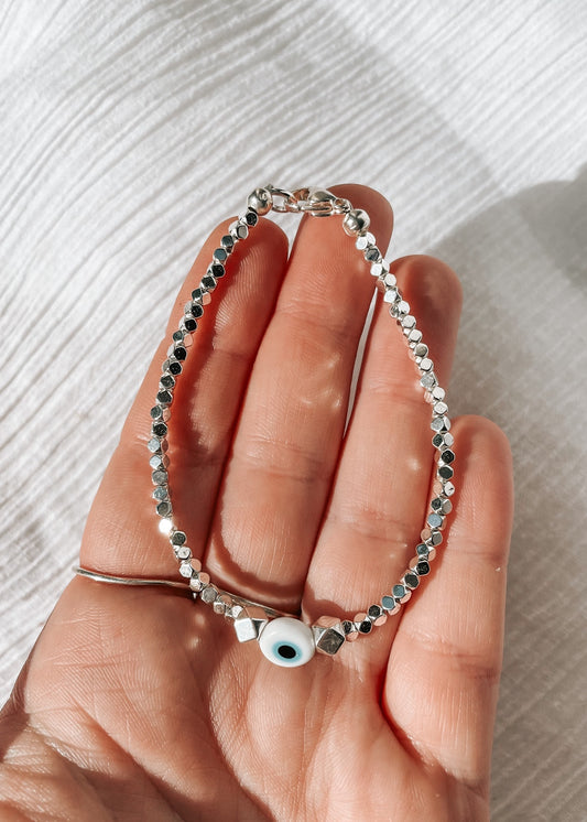 Evil Eye Silver Bracelet