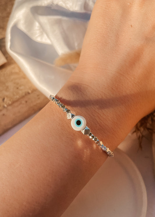 Evil Eye Silver Bracelet