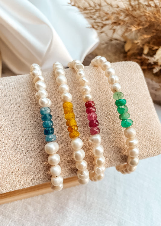 Birthstone Pearl Bracelets