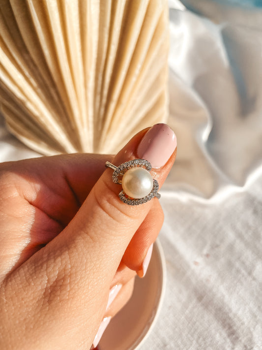 Adjustable Pearl Ring