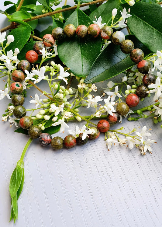 Unakite 6mm Bracelet