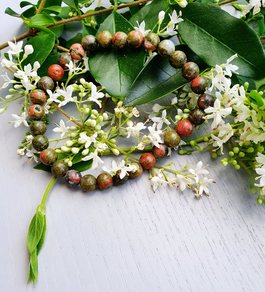 Unakite 6mm Bracelet