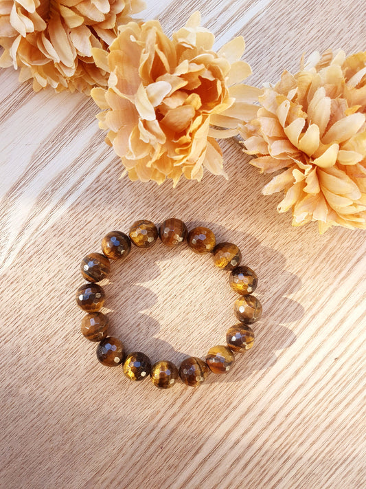 Faceted Tiger Eye Bracelet