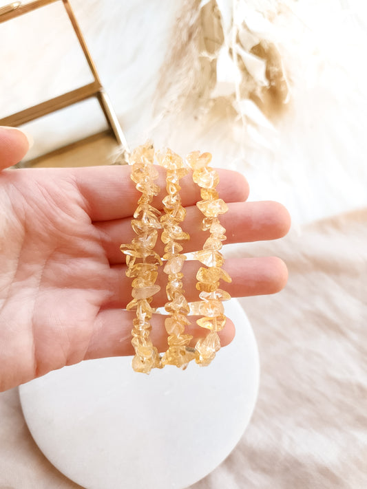 Chip Citrine Bracelet