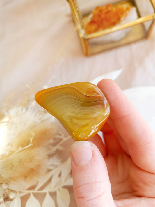 Australian Yellow Agate- Large Tumble