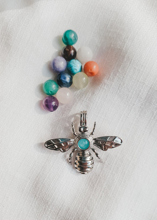 Interchangeable Stone Pendant - Bee