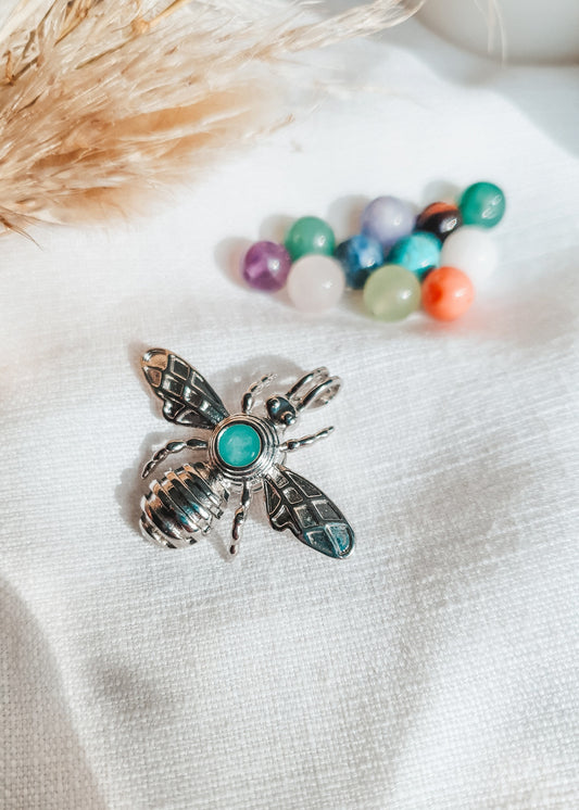 Interchangeable Stone Pendant - Bee