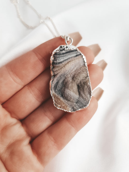 Druzy Agate Pendant