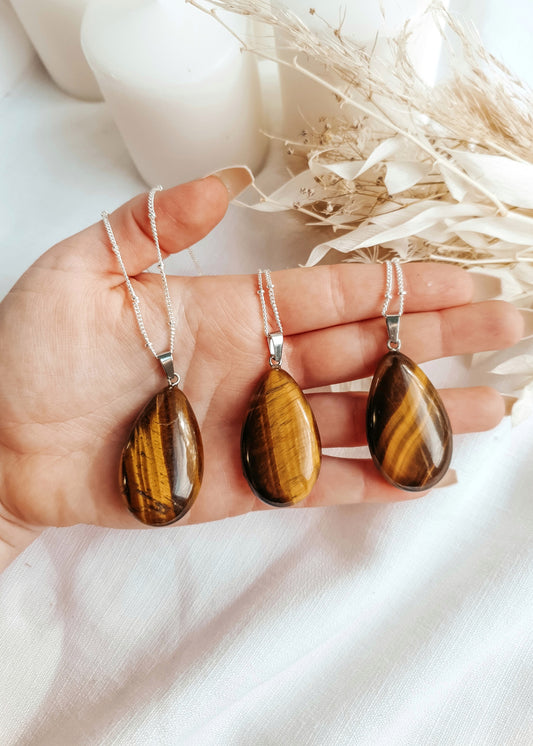 Tiger Eye Drop Pendant