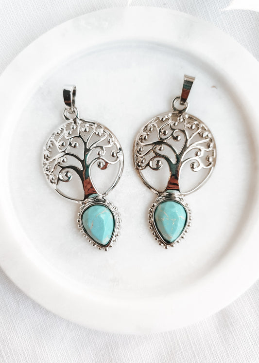 Turquoise Tree Of Life Pendant