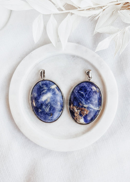 Sodalite Oval Pendant