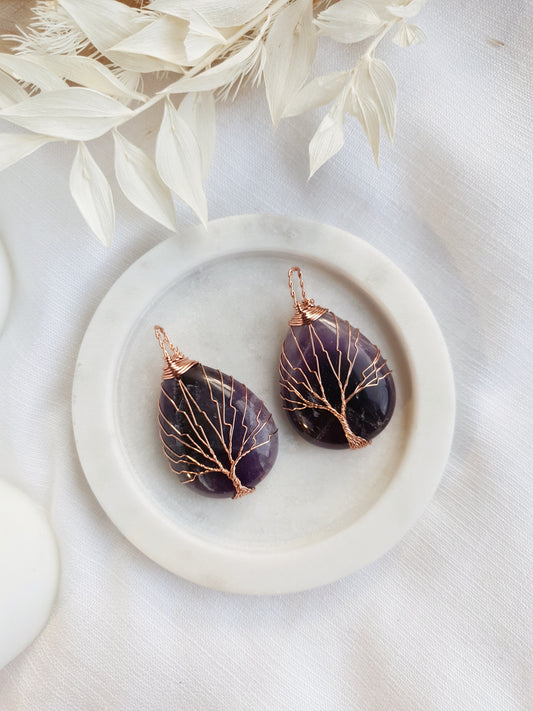 Tree Of Life Pendant - Amethyst