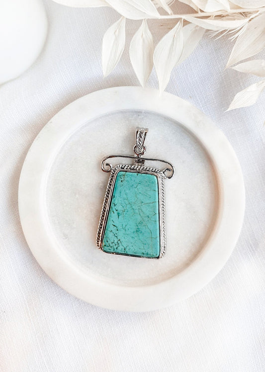 Turquoise Rectangle Pendant