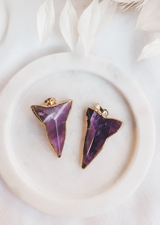 Amethyst Arrowhead Gold