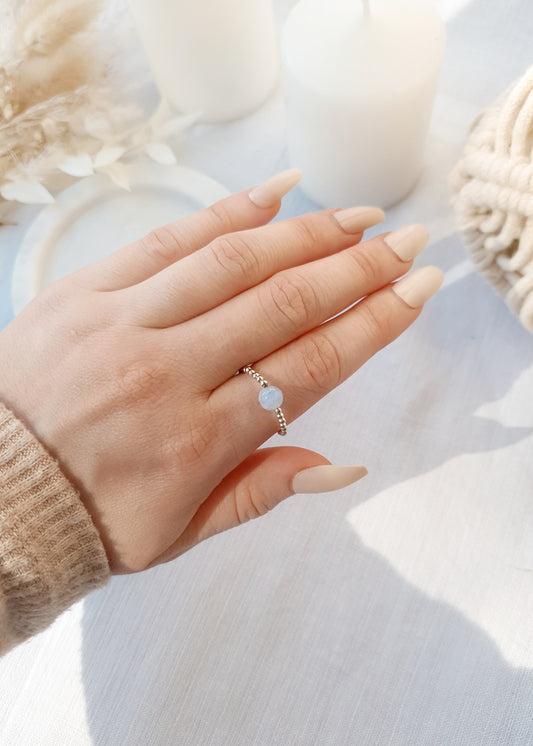 Blue Lace Agate Ring