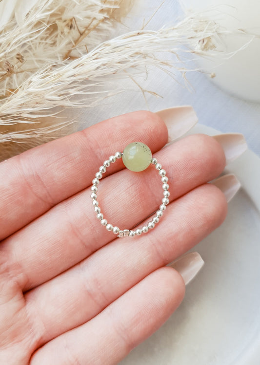 Jade Silver Ring