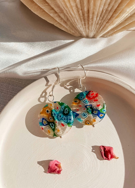 Milli Fiori Large Flat Earring