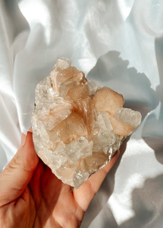 Apophyllite Stilbite Cluster