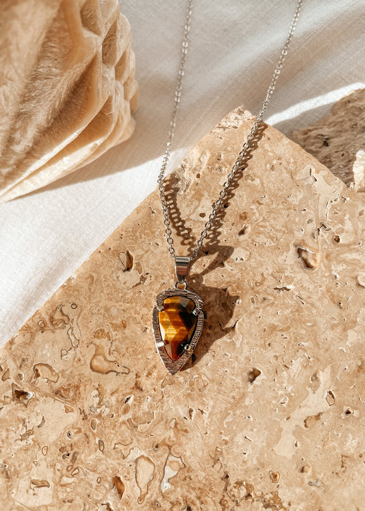 Tigers Eye Drop Pendant