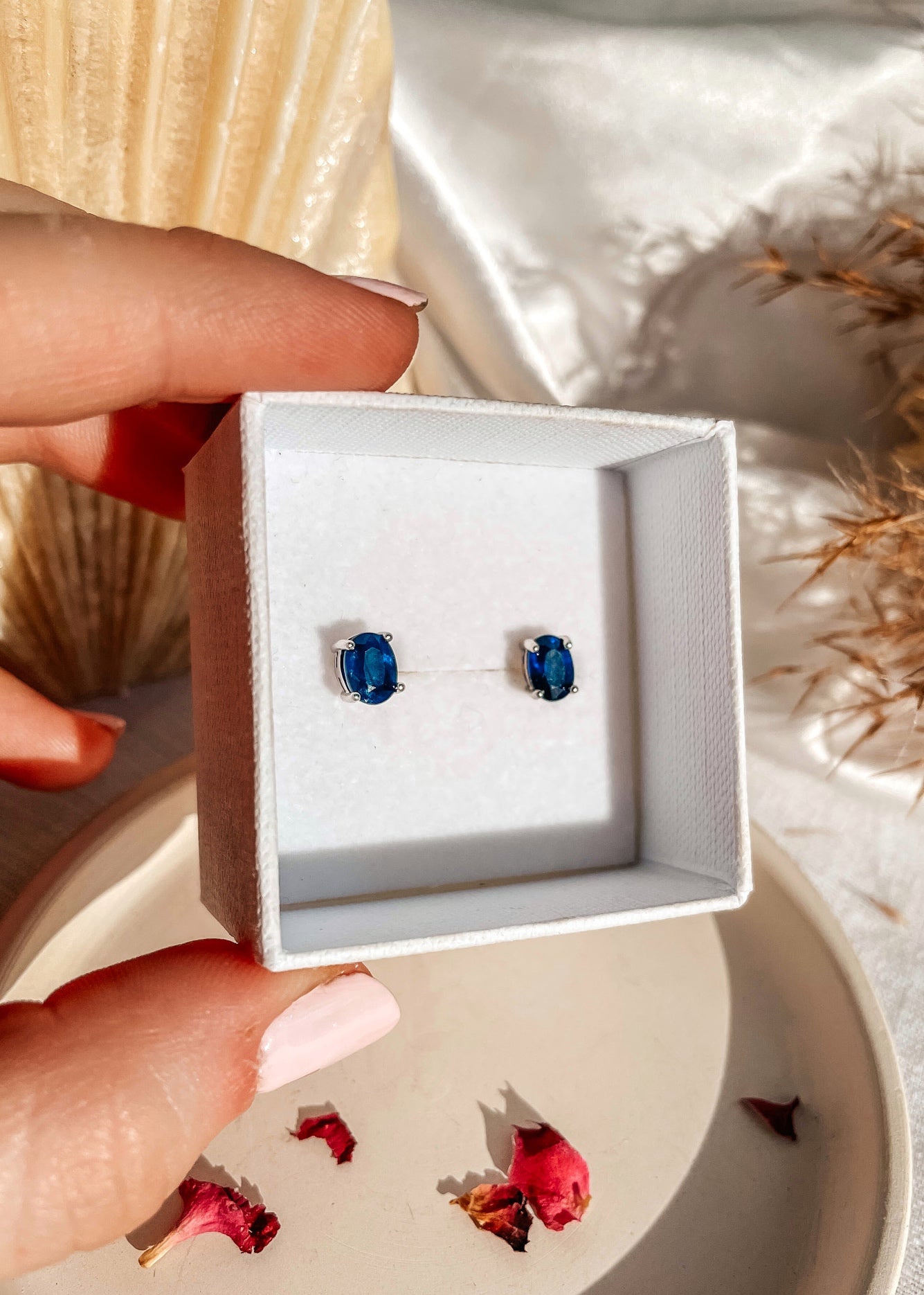 Blue Sapphire Studs