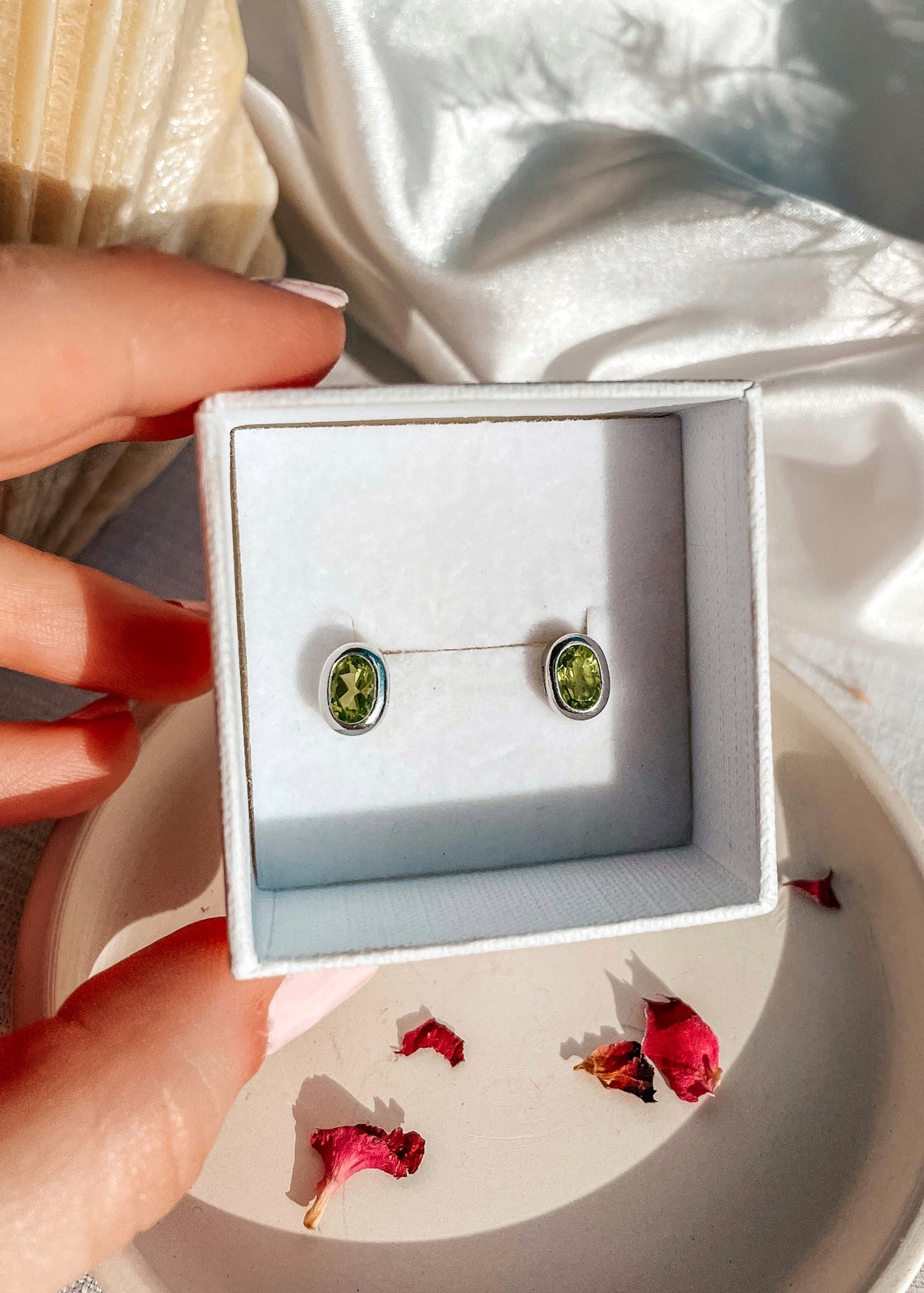 Peridot Studs