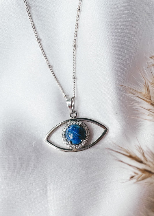 Lapis Evil Eye Pendant