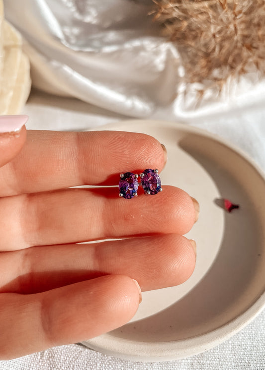 Amethyst Studs