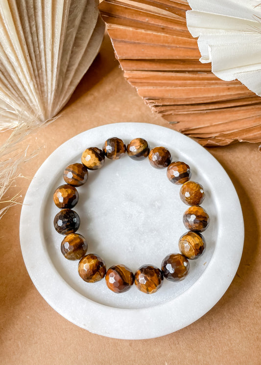 Faceted Tiger Eye Bracelet