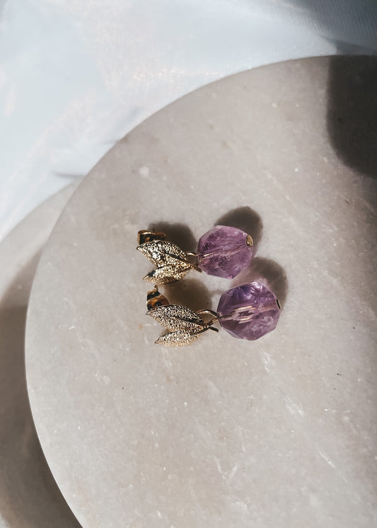 Clara Amethyst Earrings