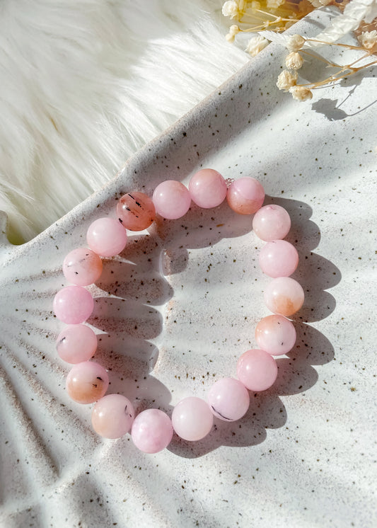 Pink Peruvian Opal Bracelet