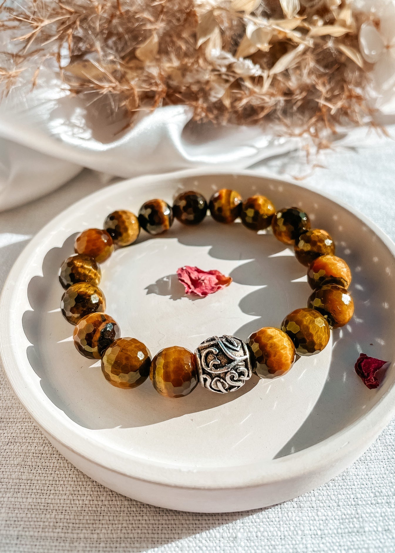 Tiger Eye Filigree Bracelet